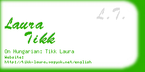 laura tikk business card